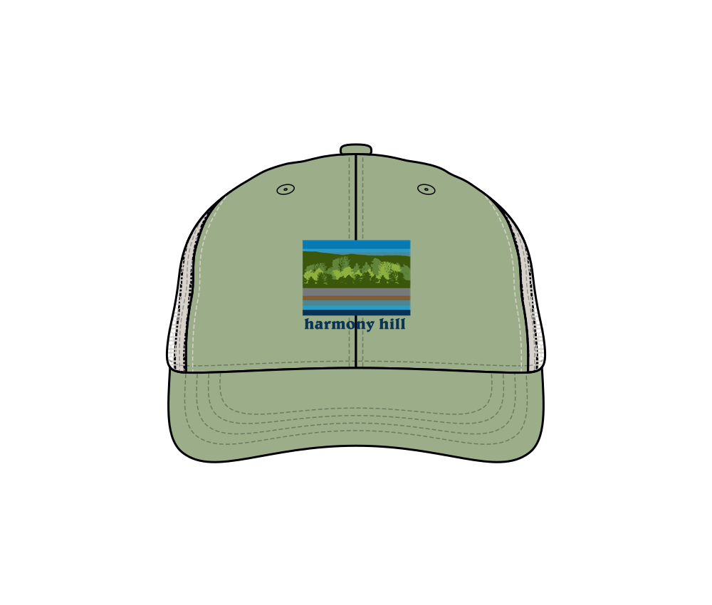 Harmony Hill Low Crown Adjustable Fit-Hat (Sage/Stone)