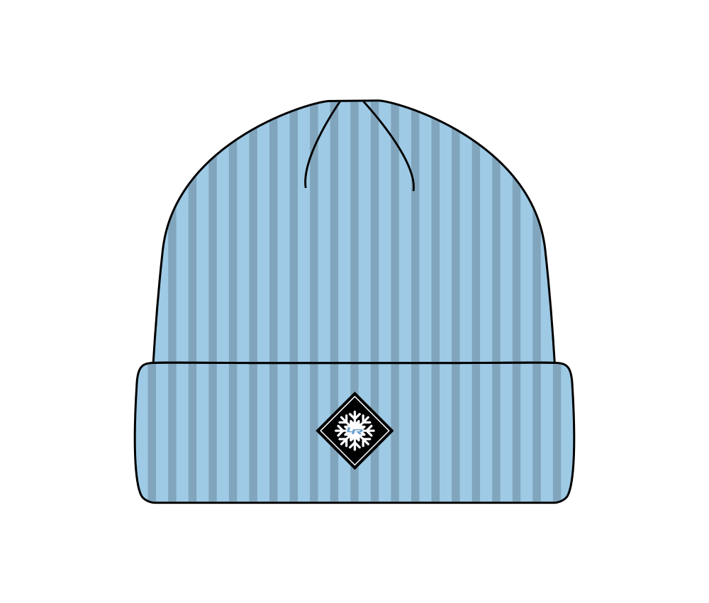 LoweRiders Ribbed Cuffed Knit Beanie (Frost)
