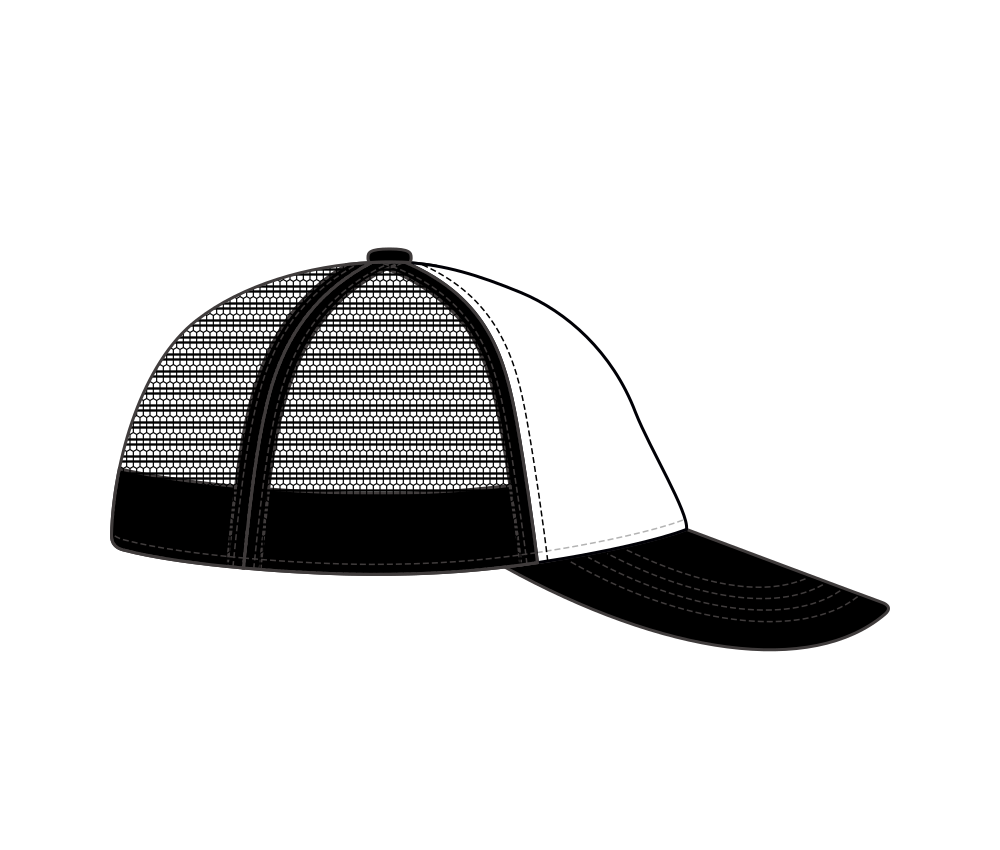 LoweRiders "Snowflake" Low Crown Adjustable-Fit Hat (Black/White)
