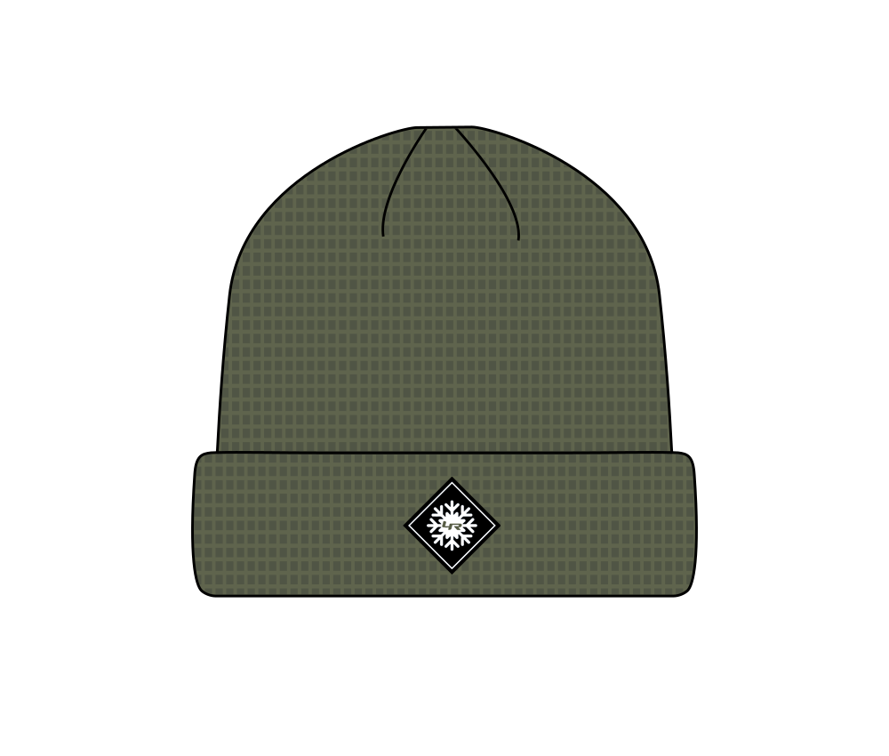 LoweRiders Waffle Knit Beanie (Olive)