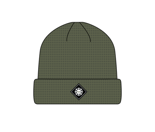 LoweRiders Waffle Knit Beanie (Olive)