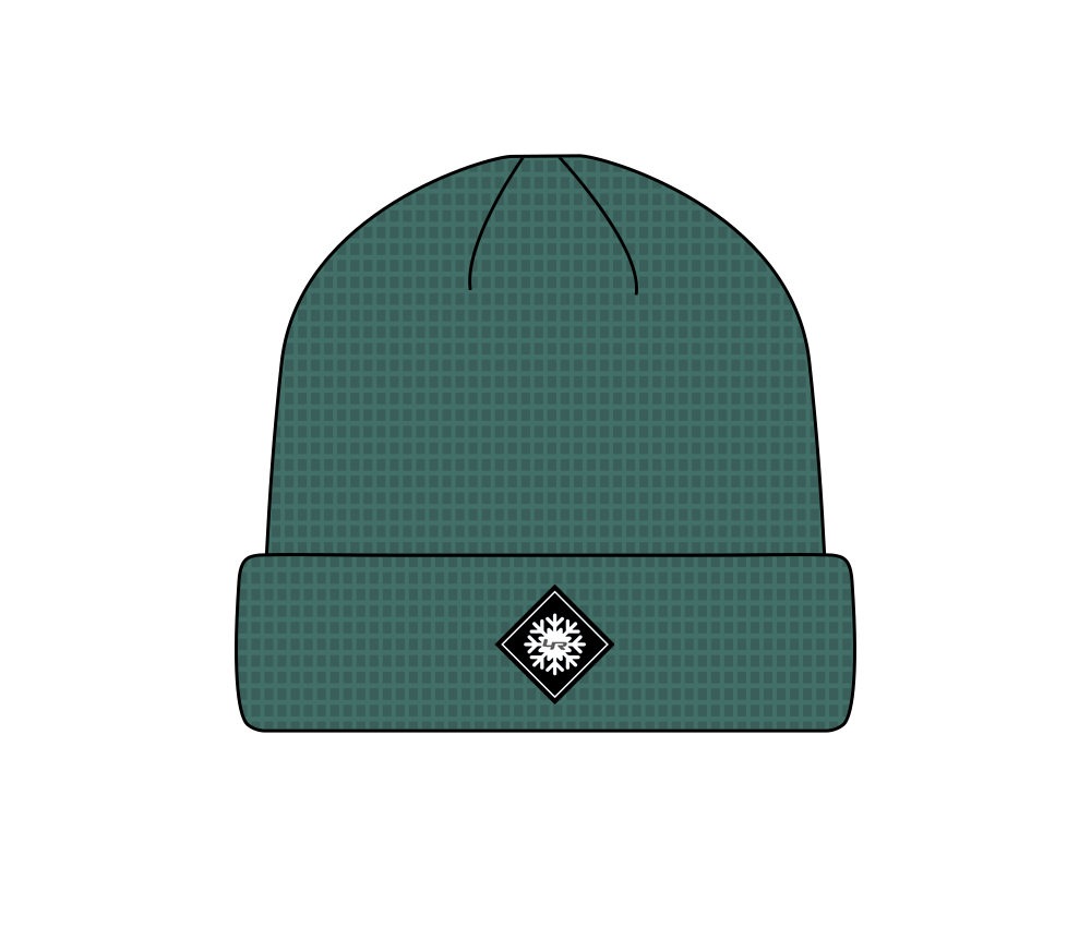 LoweRiders Waffle Knit Beanie (Mineral Blue)