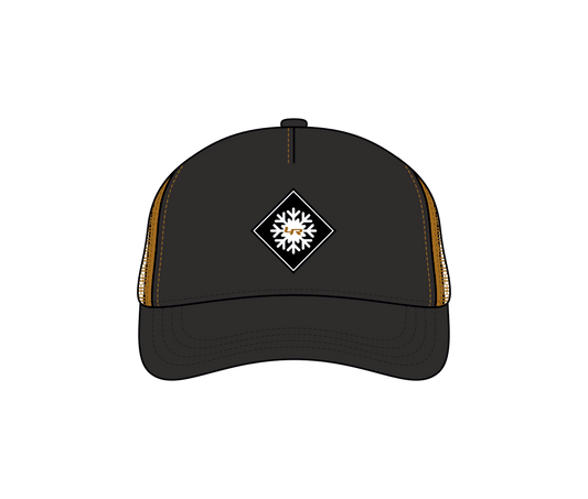LoweRiders "Snowflake" Low Crown Adjustable-Fit Hat (Carbon/Latte)